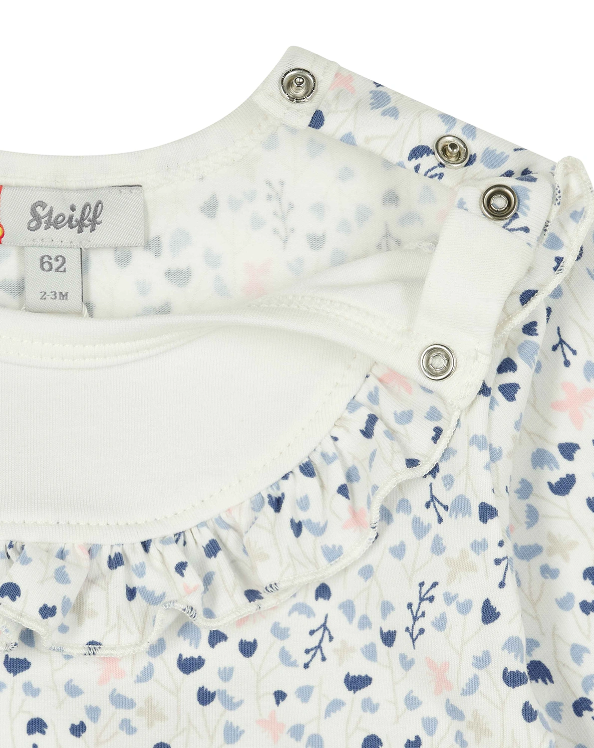 Langarmshirt FLOWER BEAR in cloud dancer