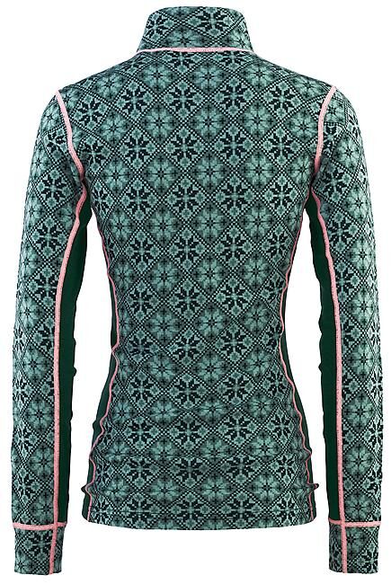 KARI TRAA - T-SHIRT ROSE H/Z W TS ML ZIPPE