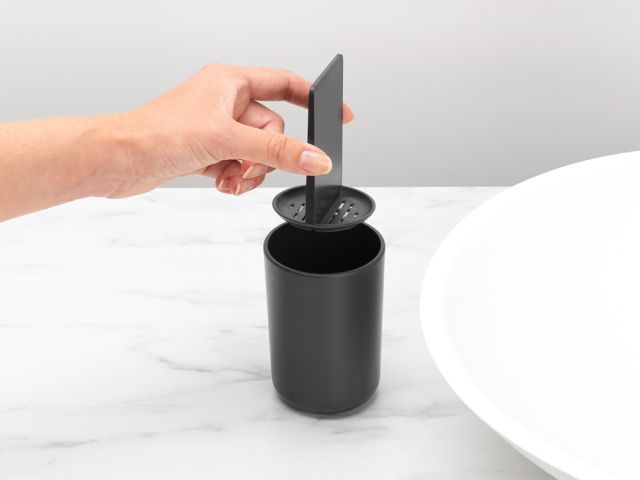 ReNew Tandenborstelhouder met inzet - Dark Grey