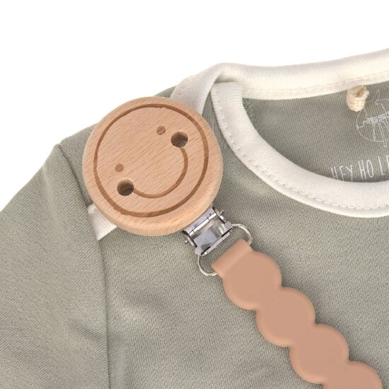Attache sucette Tiny Smile bois/silicone   Brun        de               Lässig
