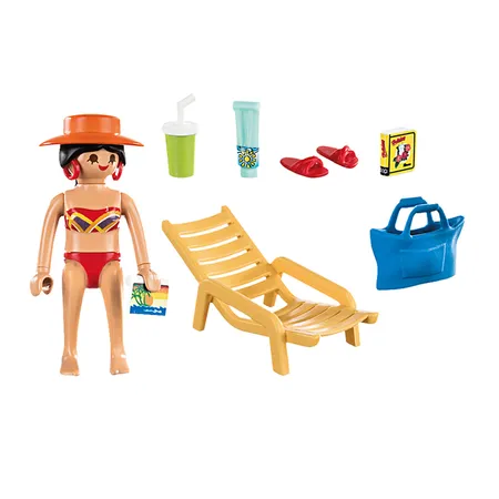 PLAYMOBIL® 70300 Special Plus Urlauberin mit Liegestuhl