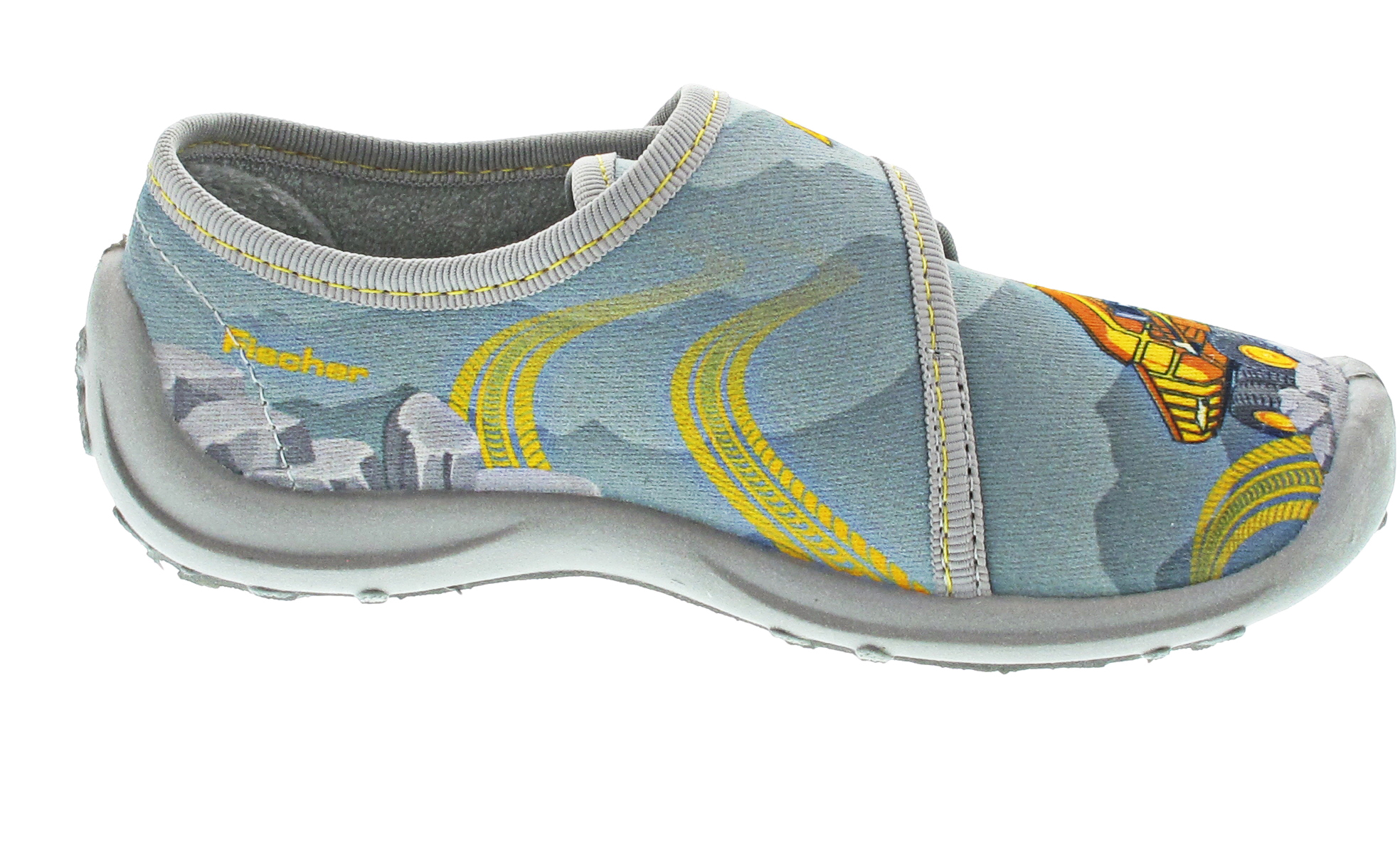 Fischer Markenschuhe Hausschuh grau