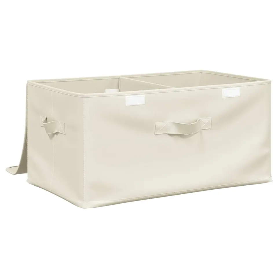 vidaXL - Opbergbox Opbergboxen - Crème - Stof