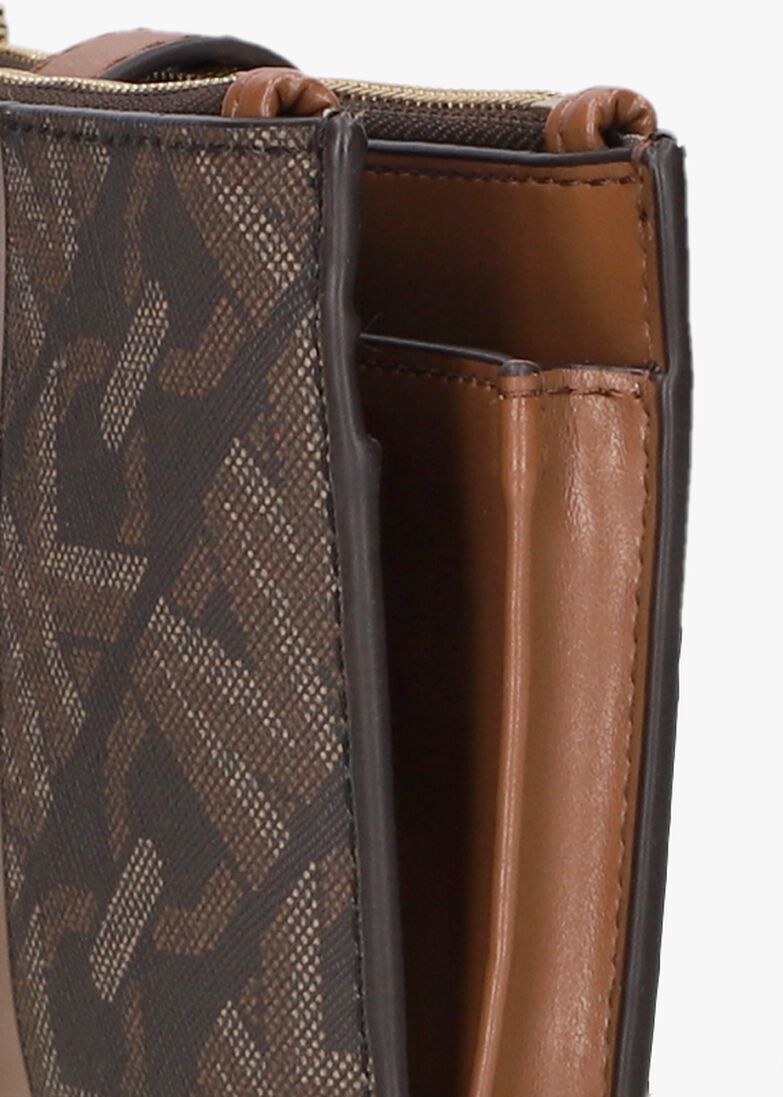 MICHAEL KORS bruine michael kors portemonnee dblzp wristlet