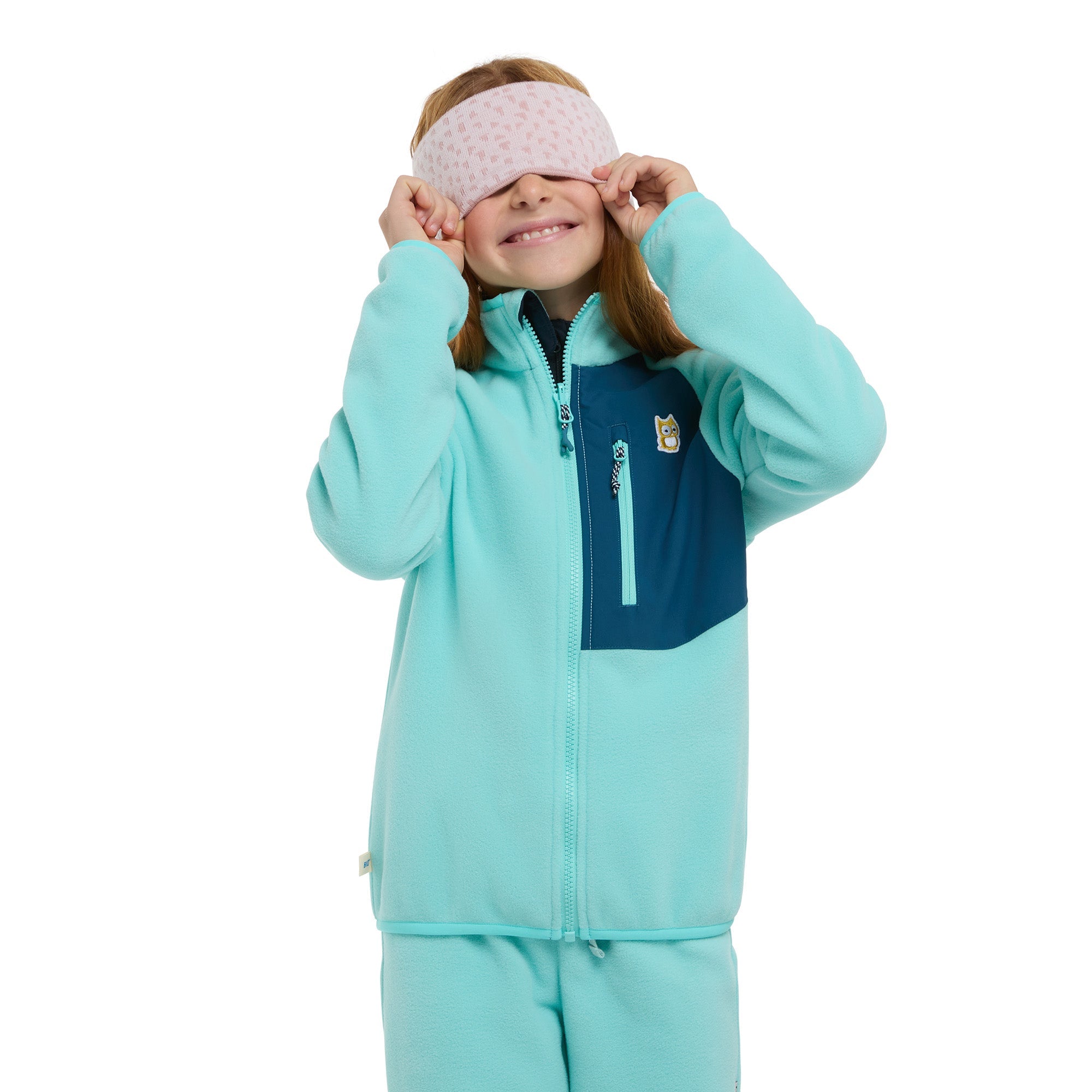 Bio-Fleecejacke Avan Manbali blue / Deep petrol