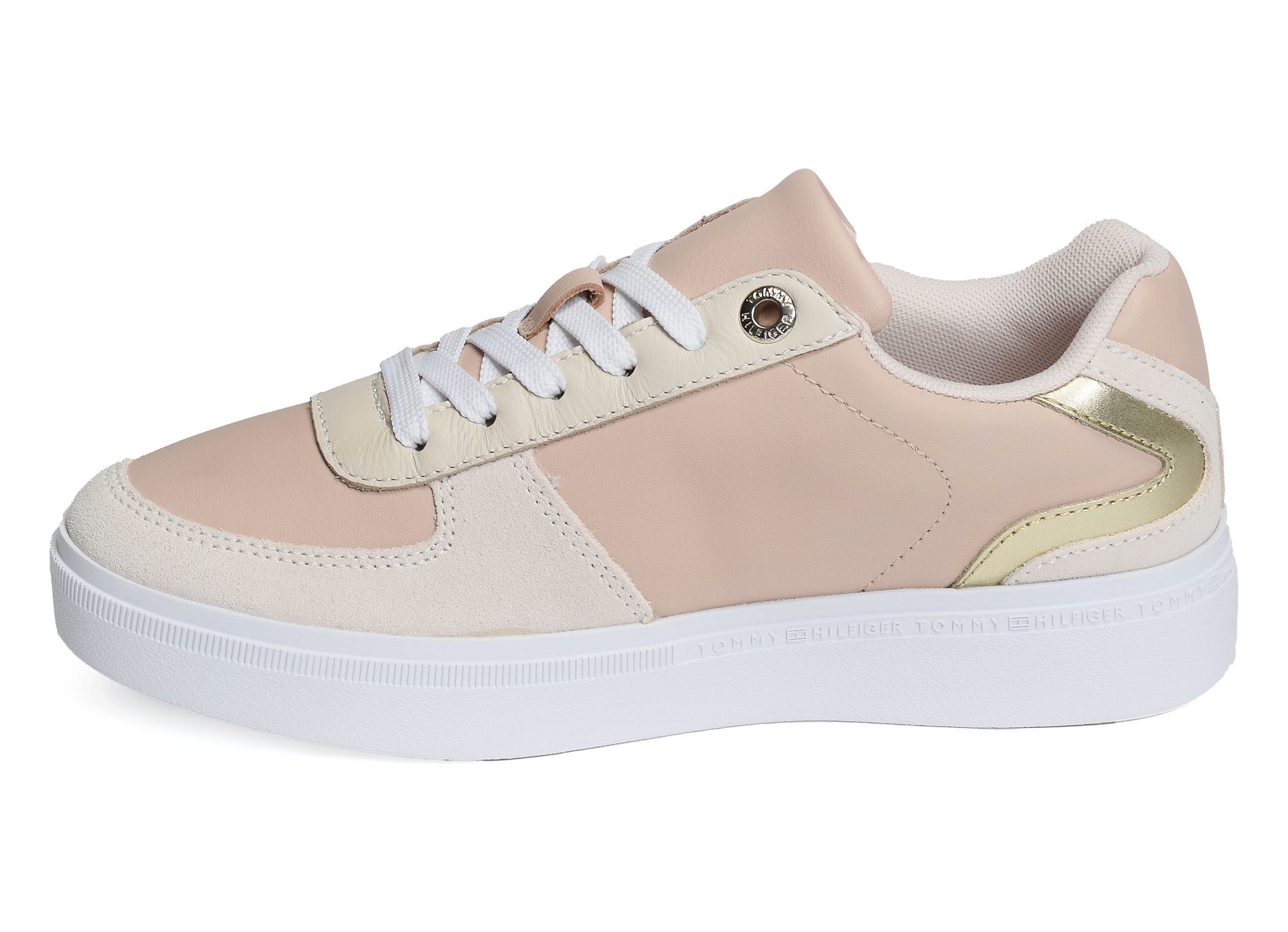 Leather court sneaker 7107 rose