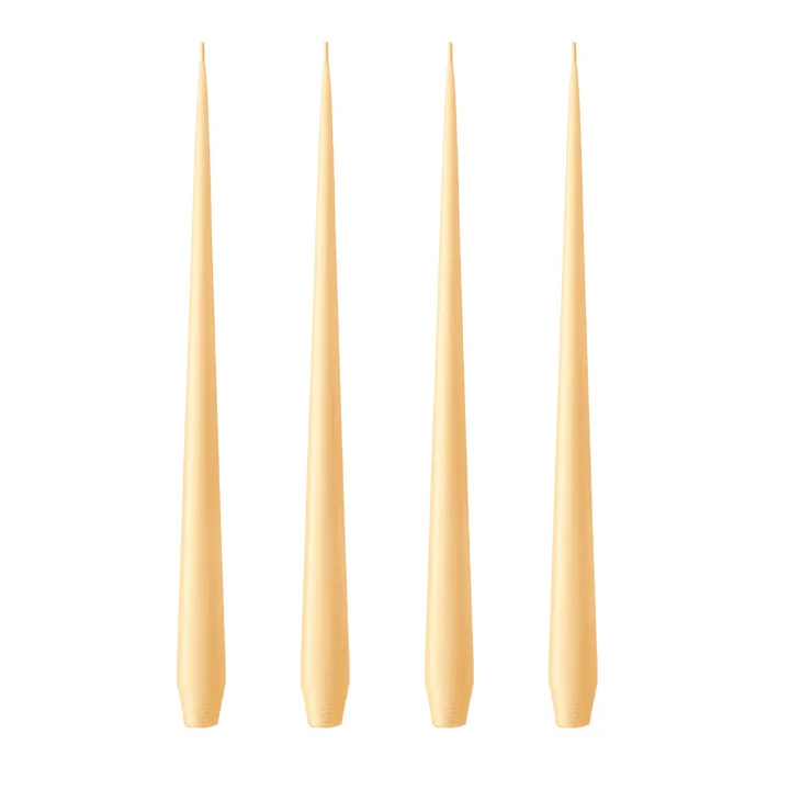 ester & erik - Peitschenkerze, 32 cm, No. 04, sun glow / matt (4er-Set)