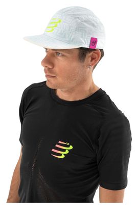 Casquette Compressport 5 Panel Light Cap Blanc/Gris/Jaune