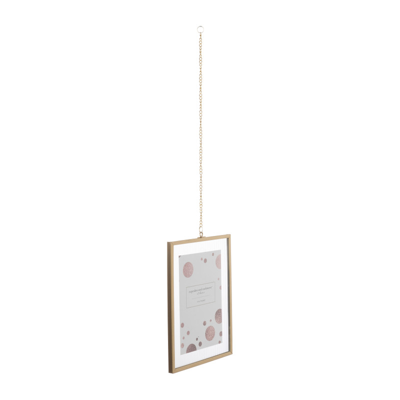 Fotolijst met ketting - 20x15x1 cm - goudkleurig