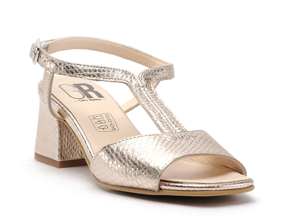Gr nu pieds talons femme bifor or