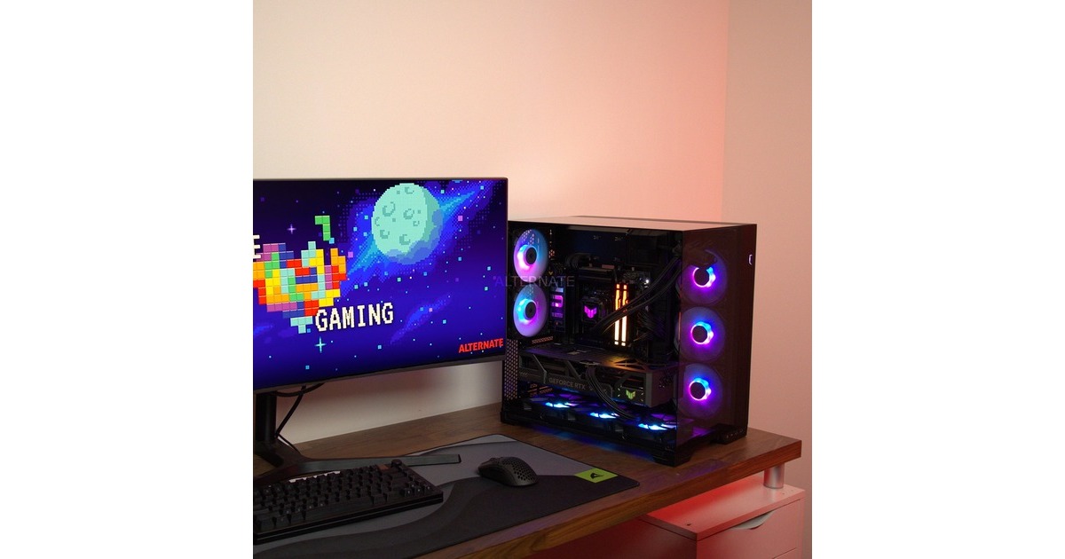 ALTERNATERyzen 7 - RTX 5080 Gaming pc Powered by ASUS  (Zwart | R7 9800X3D | RTX 5080 | 32 GB | 2 TB SSD)
