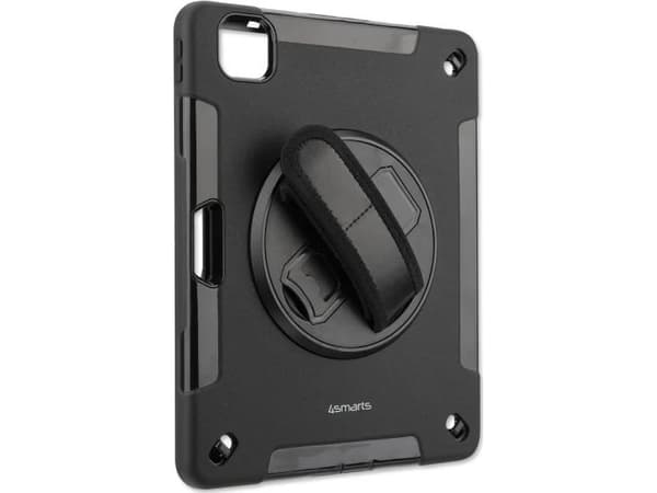 4smarts nettbrettetui 4smarts slitesterkt deksel med stropp og stativ for Samsung Galaxy Tab S6 Lite (P610/615), svart