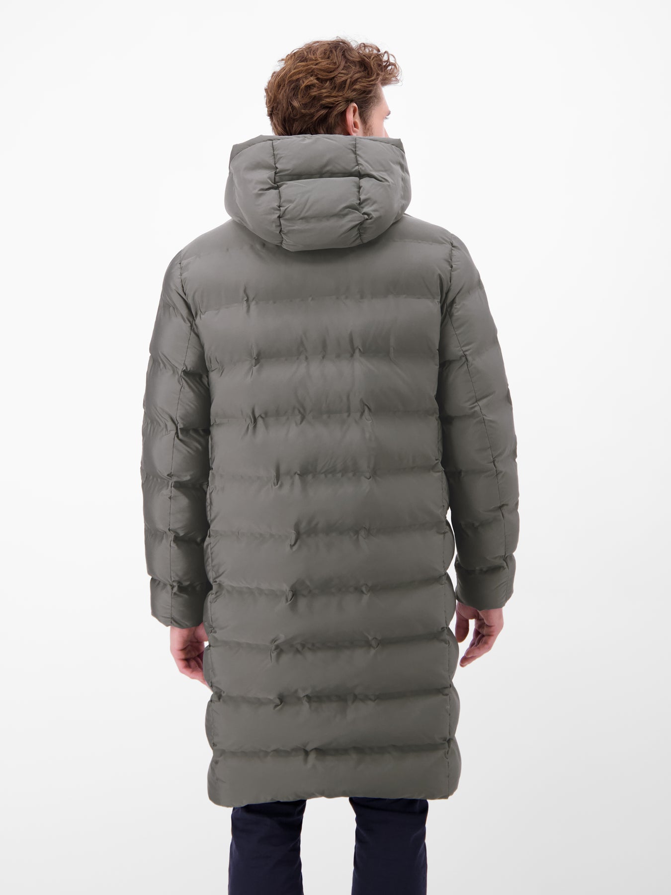 Herren Stepp-Parka mit abnehmbarer Kapuze