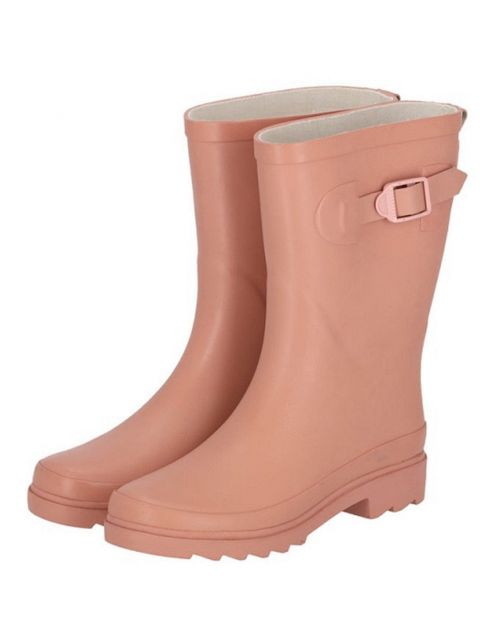 Xq Footwear Dames Regenlaars Riem Rubber Roze - Laarzen