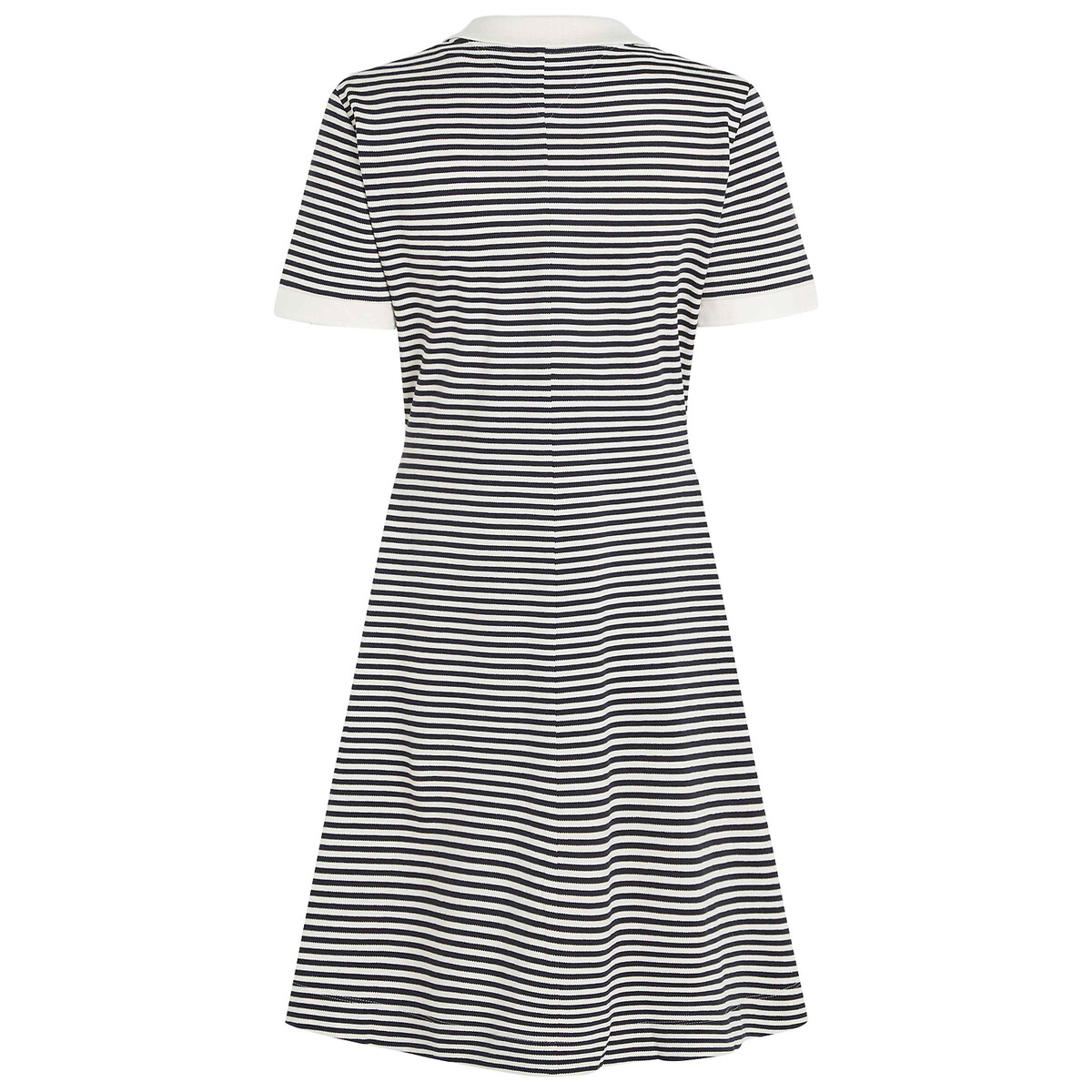 TOMMY HILFIGER<br>Vestido polo curto listrado com mangas curtas