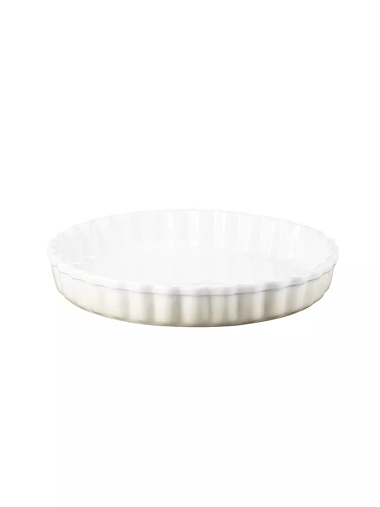 LE CREUSET Tarteform Poterie 28cm Meringue creme