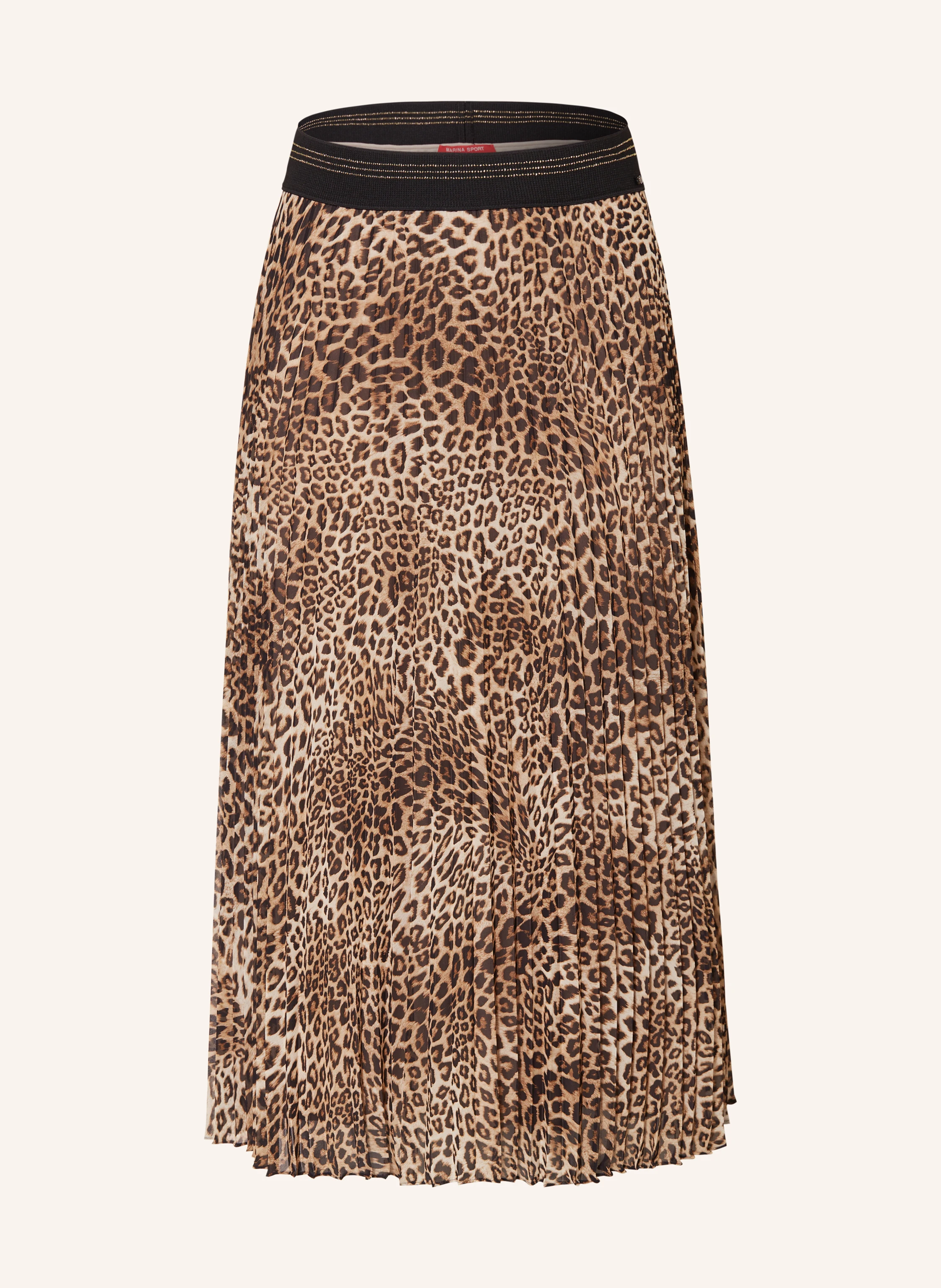 MARINA RINALDI SPORT Plisserock DESERT mit Glitzergarn
