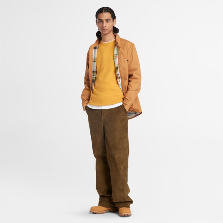 Sobretudo Windham com forro de lã para homem, na cor amarelo escuro.