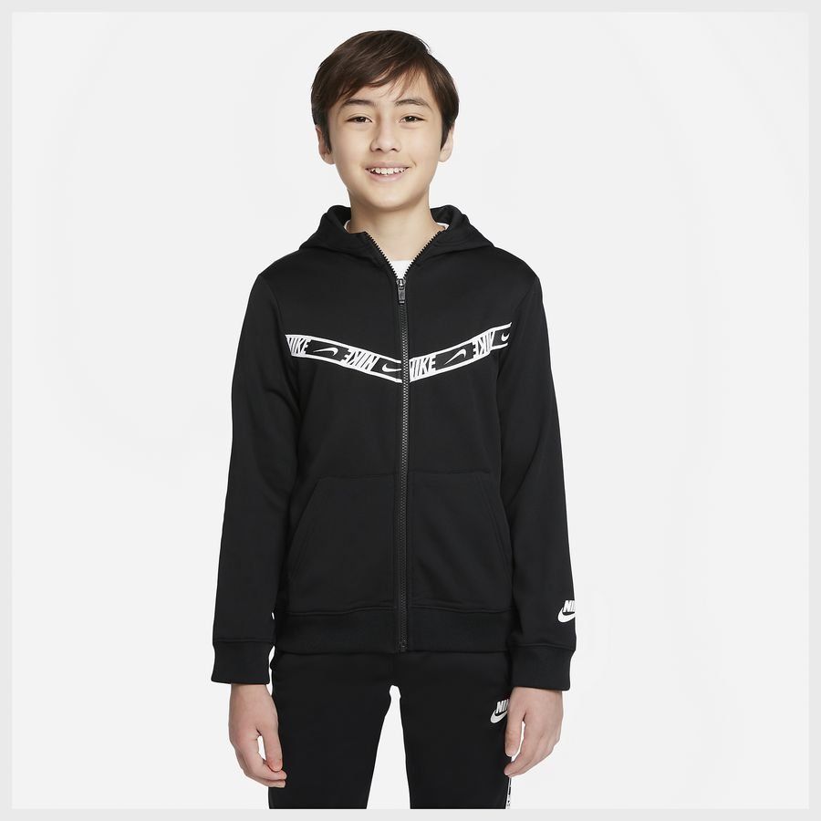 Nike Sportswear Sweat à Capuche - Noir/Blanc Enfant