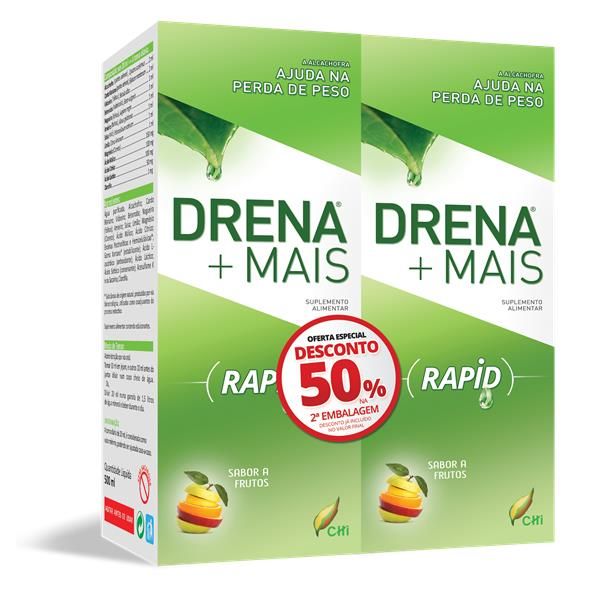 Pack Duplo Drena  Rapid (Desconto 50% 2ª Unidade)