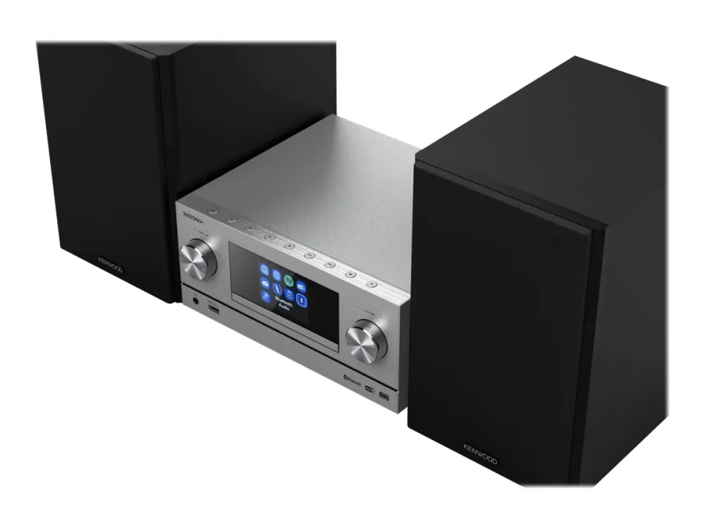 Kenwood M-9000S - Mikrosystem - 2 x 50 Watt - sølv