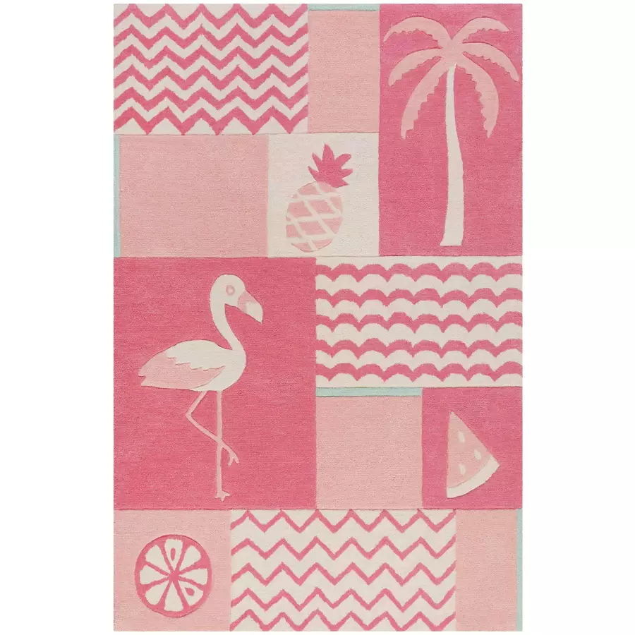 Smart Kids Kinderteppich Fruity Flamingo pink