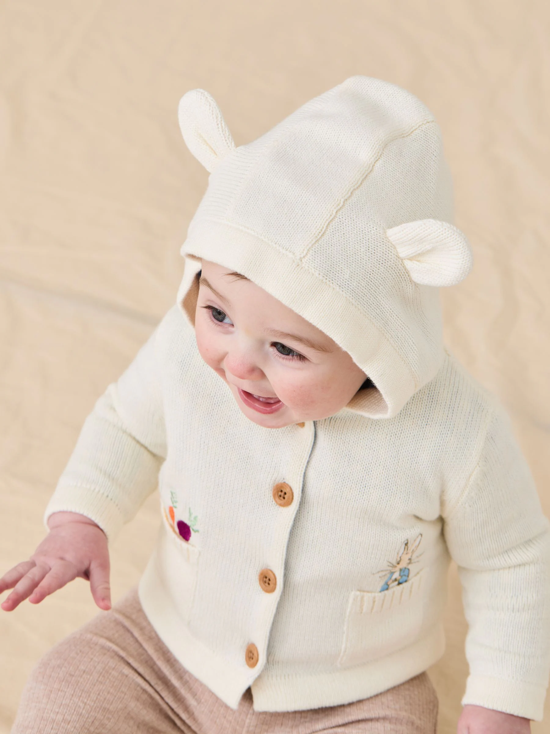 JoJo Maman Bébé Peter Rabbit™-vest met borduursel