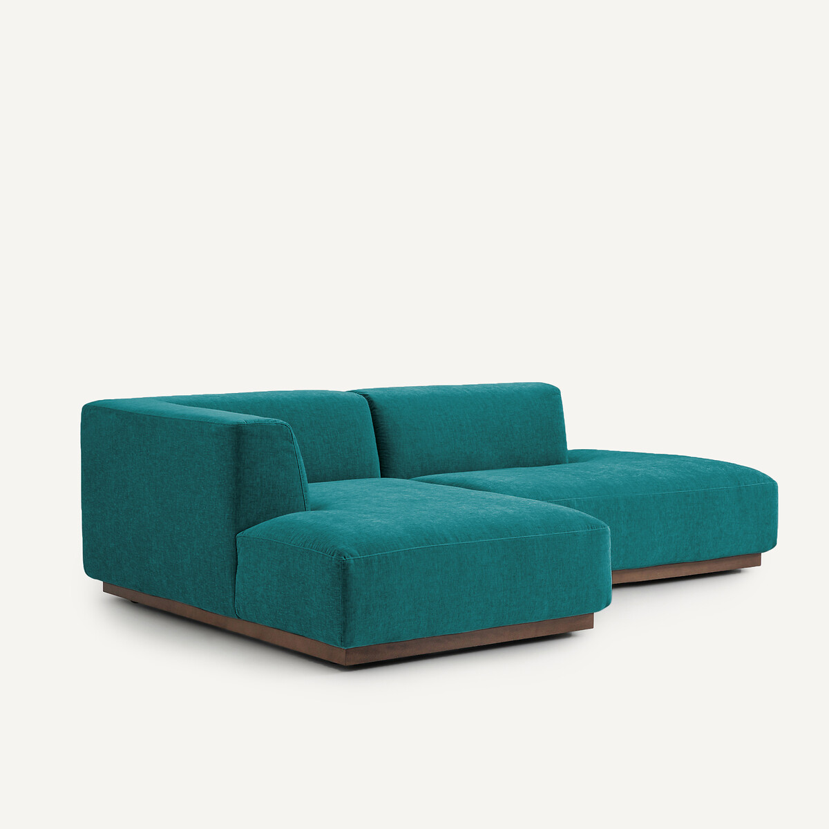 AM.PM<br>Sofá de canto esquerdo em veludo chenille, Jacopo