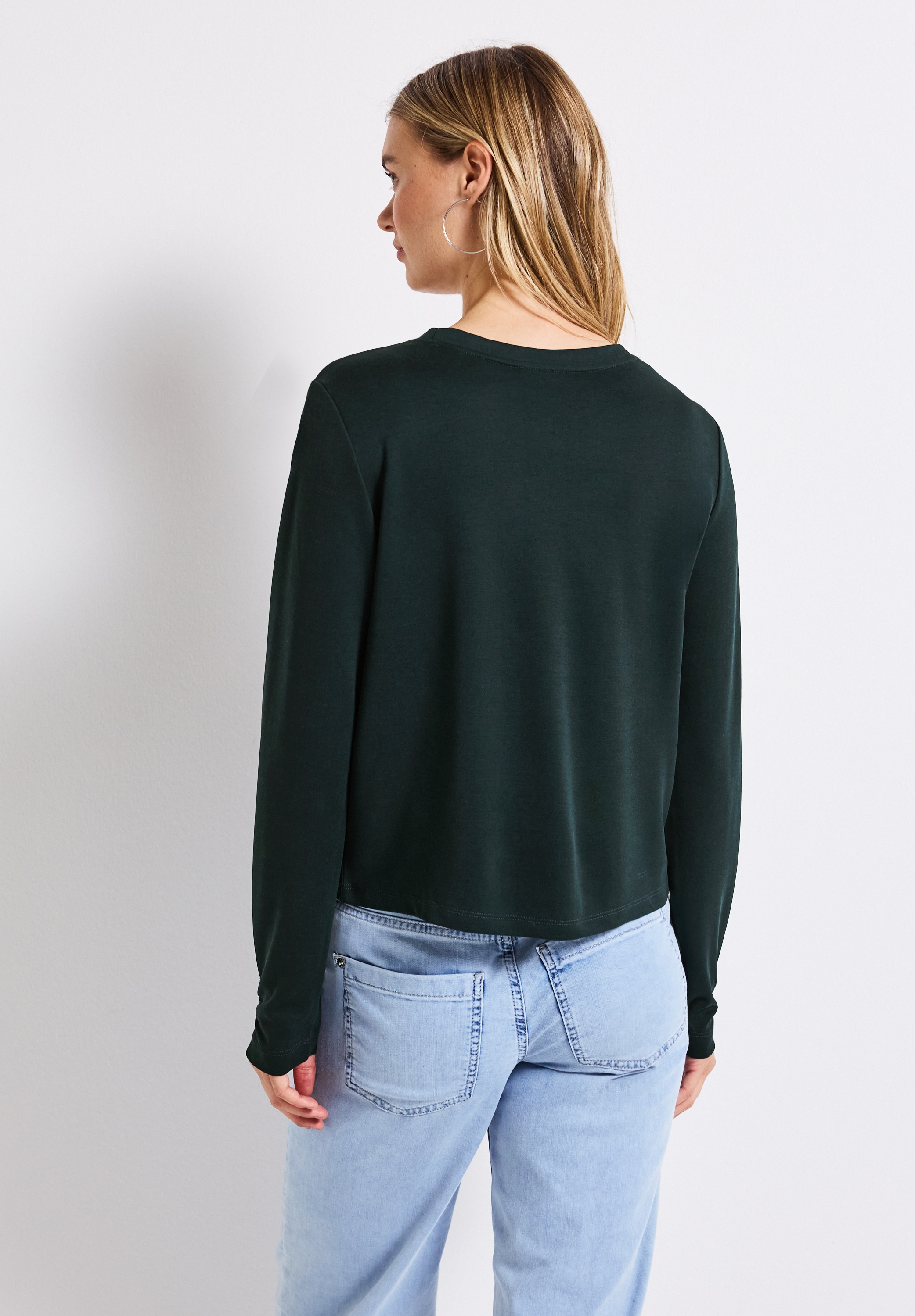 STREET ONE Shirtjacke , im Silk-Look
