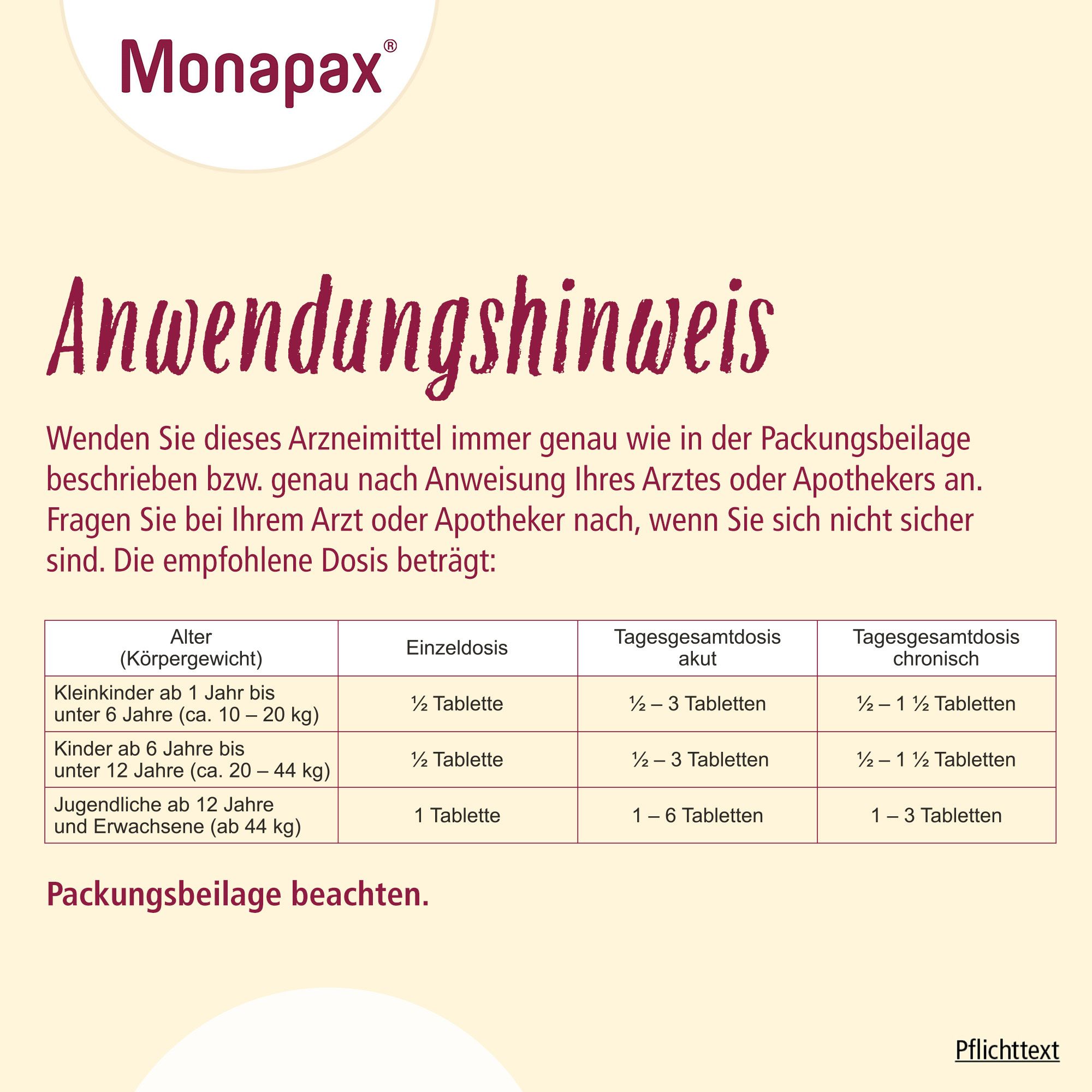 Monapax® Tabletten