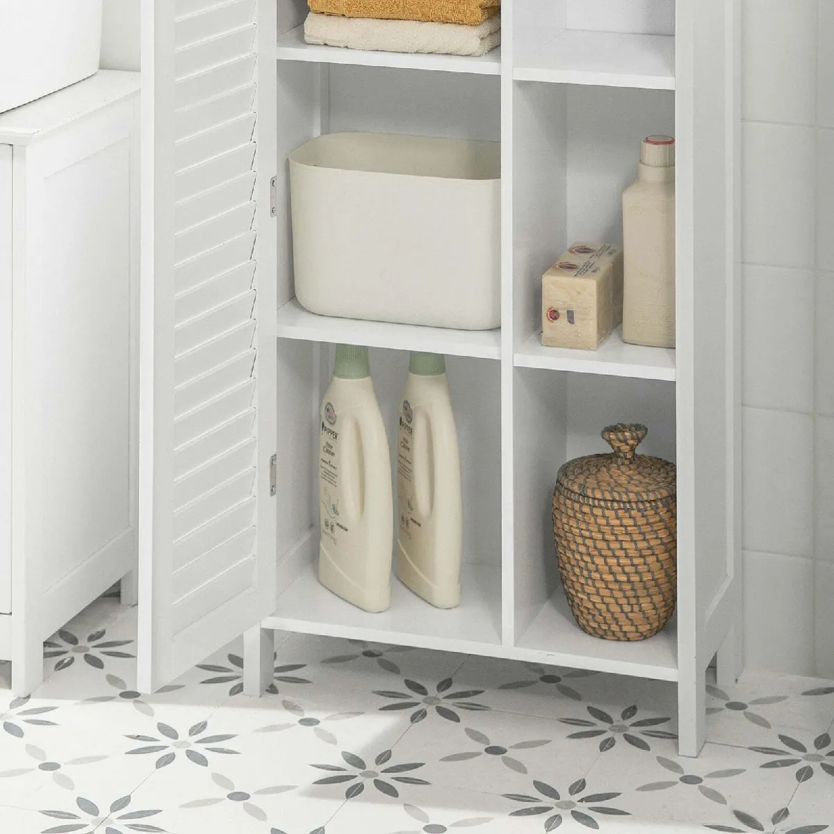 SoBuy BZR39-W Meuble bas Compact