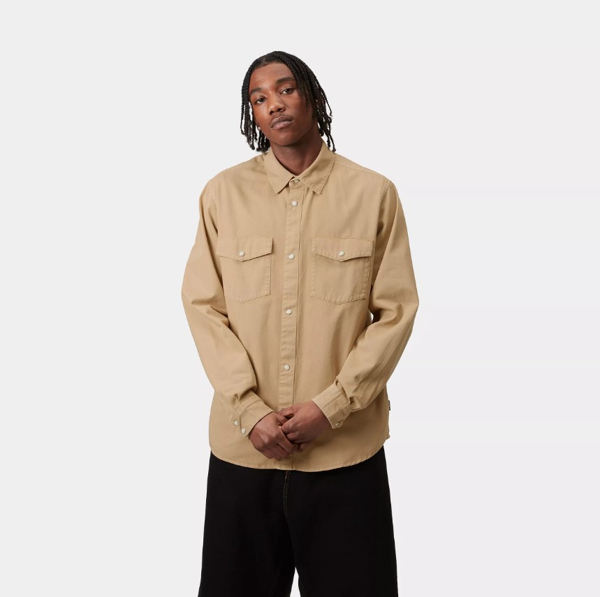 Carhartt WIP LS Santa Fe Shirt Dusty H Brown