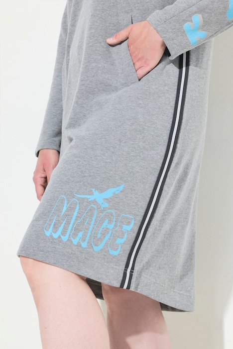 Kleid, Langarm, hoher Kragen