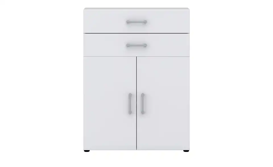 Aktenschrank Kasai 2 Türen / 2 Schubkästen 107,2 cm Weiß