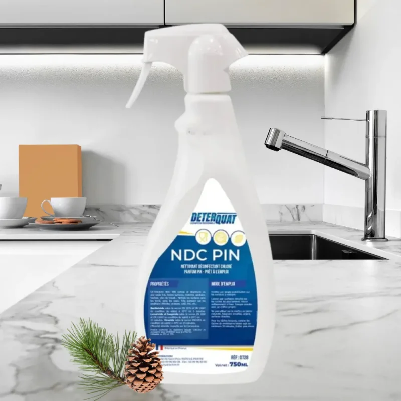 DETERQUAT - Nettoyant, désinfectant NDC - Parfum pin - 750ml