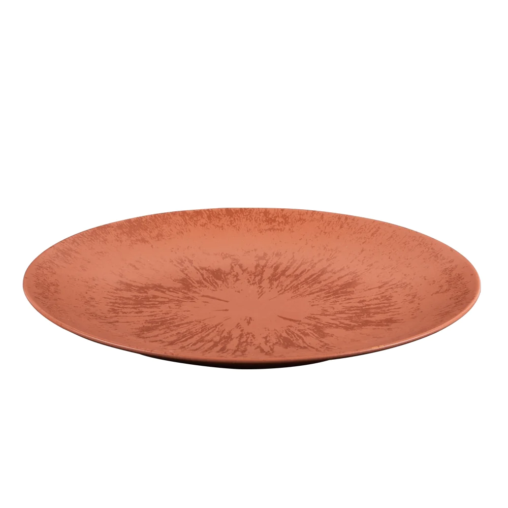 Assiette plate Onyx 27 cm Terracotta (lot de 6) Table passion