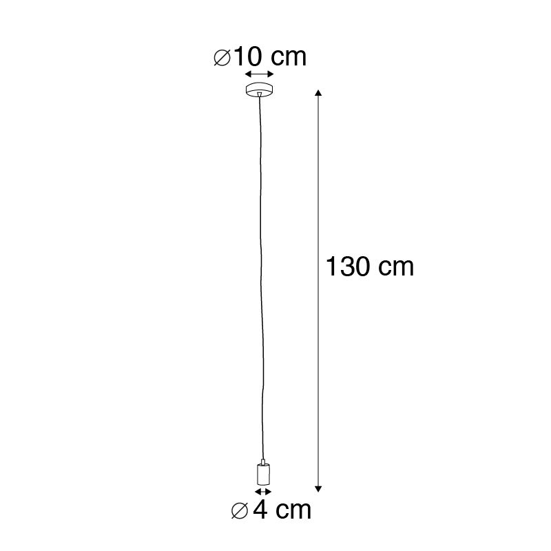 Industriële hanglamp zwart rond - Facil