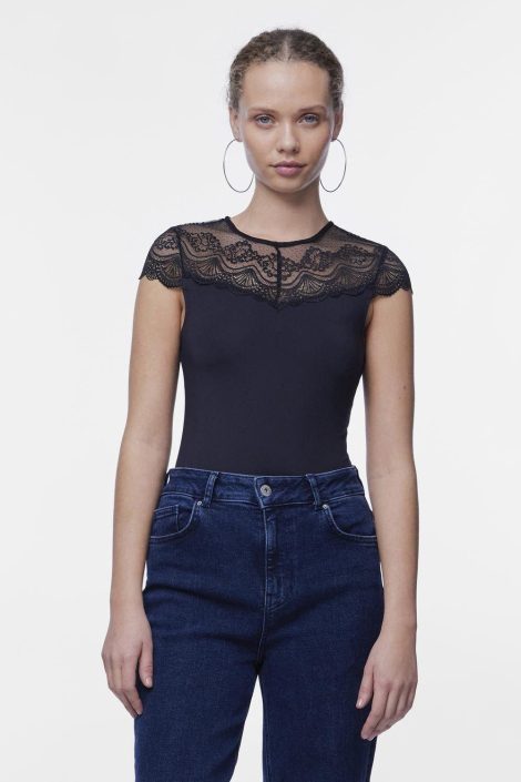 Pieces zwarte dames t-shirt