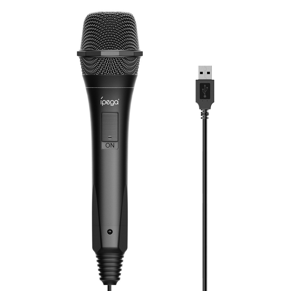 (3m) USB Karaoke Mikrofon für PC / PS5 / PS4 / Xbox One / Nintendo Switch / Wii U - Schwarz