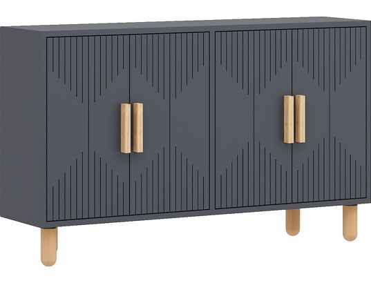 CONCEPT1 - Bahut Roger anthracite 120 x 29,6 x 73,6cm