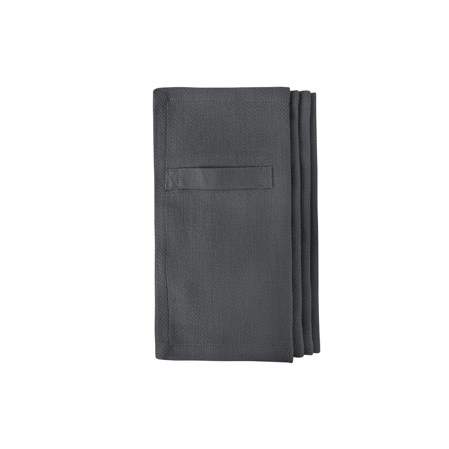 The Organic Company Stoffservietten 4er-Pack Everyday Napkin Dark Grey