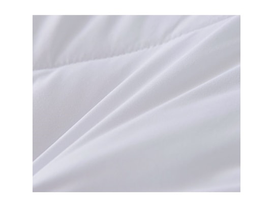 HERZBERG - Couette en microfibre 200x200cm blanche hg22067wd