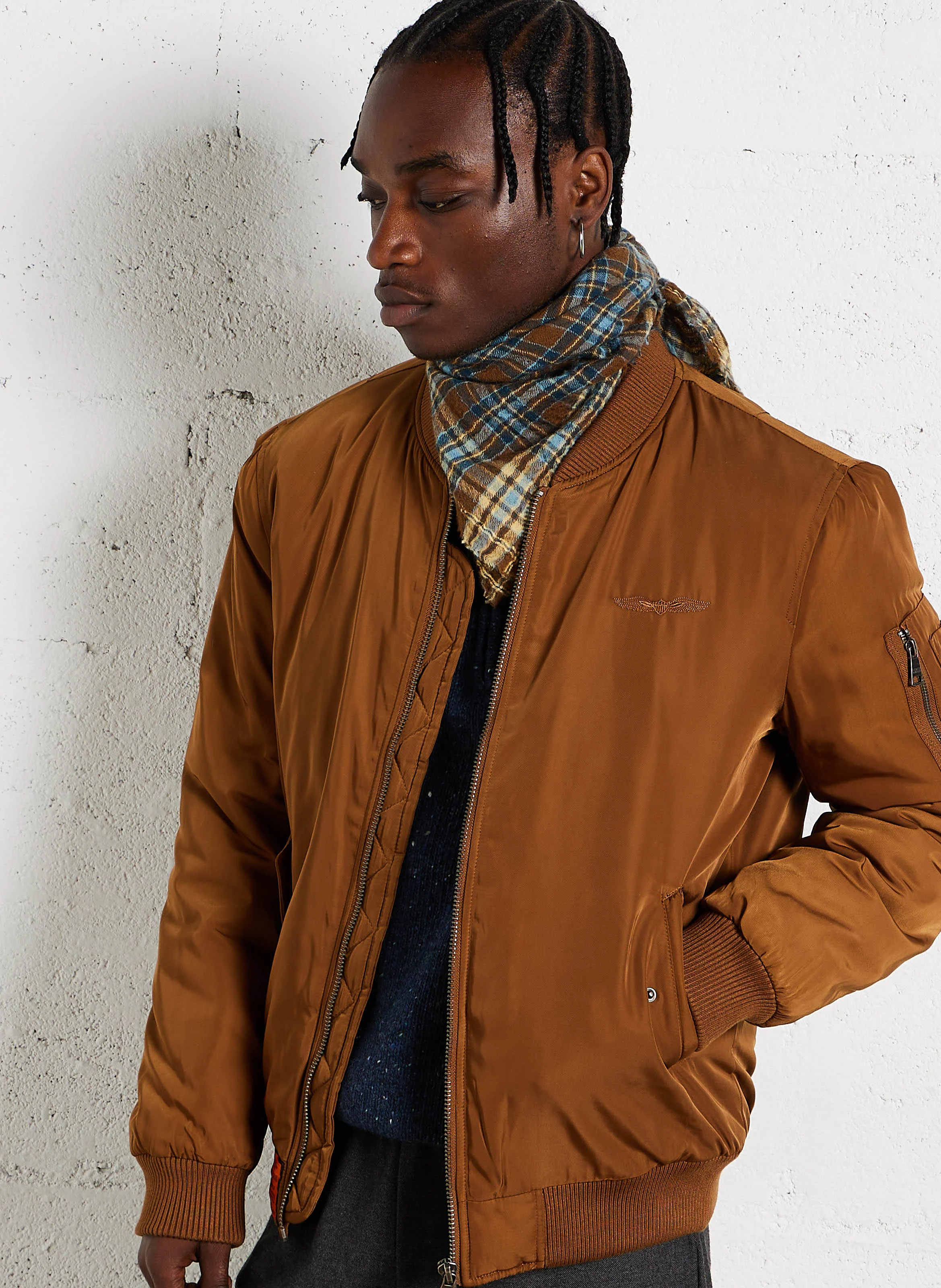 ORIGINAL - Bomber matelassé zippé | Marron