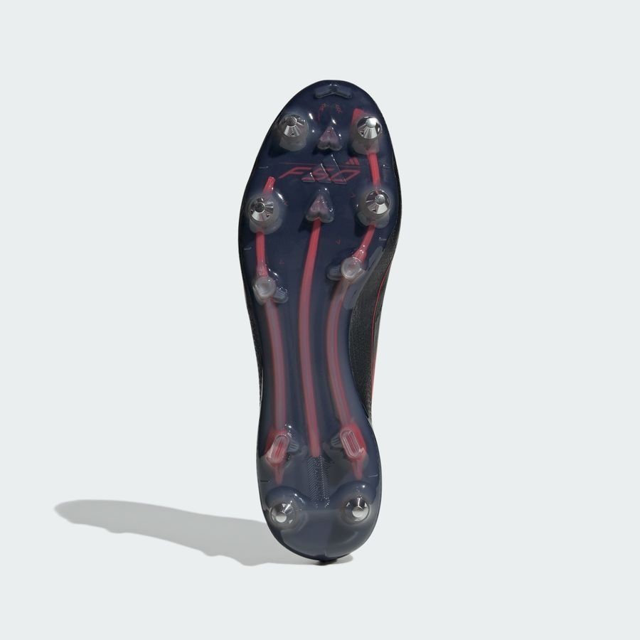 adidas F50 Elite SG Stealth Victory - Noir/Argenté/Lucid Red