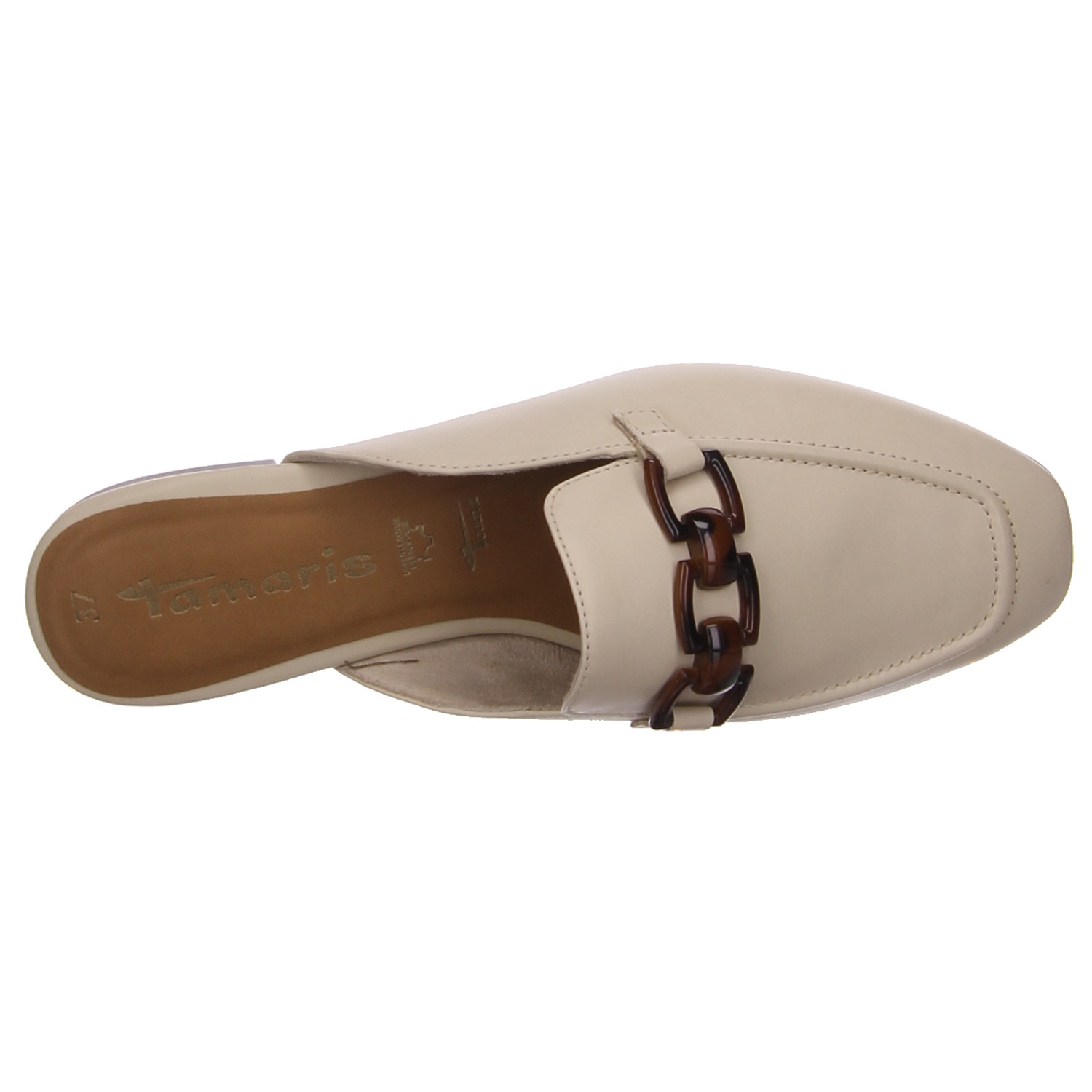 Tamaris Sabot beige weiss/weiss kombi