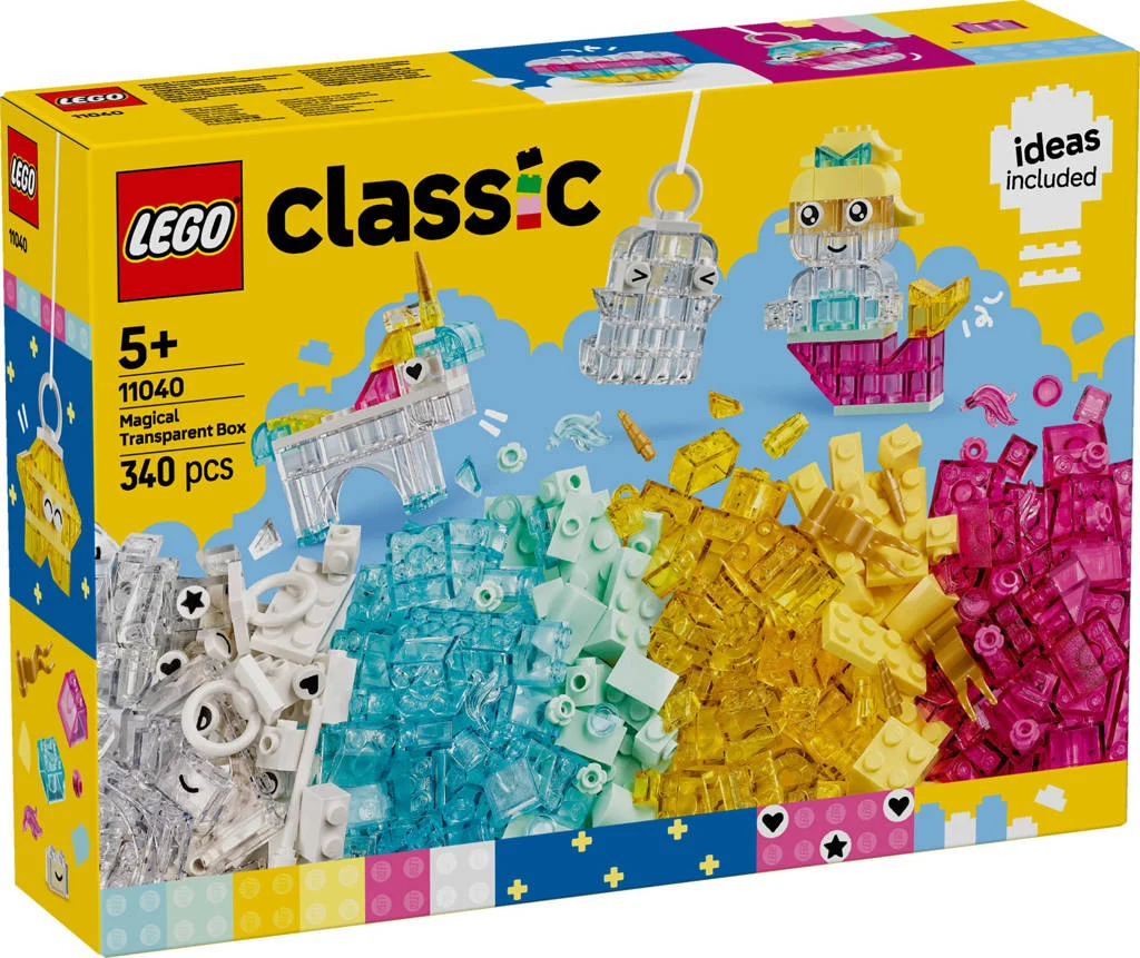 Prachtige, betaalbare legoset om je creativiteit zMagische Transparante Doos 11040