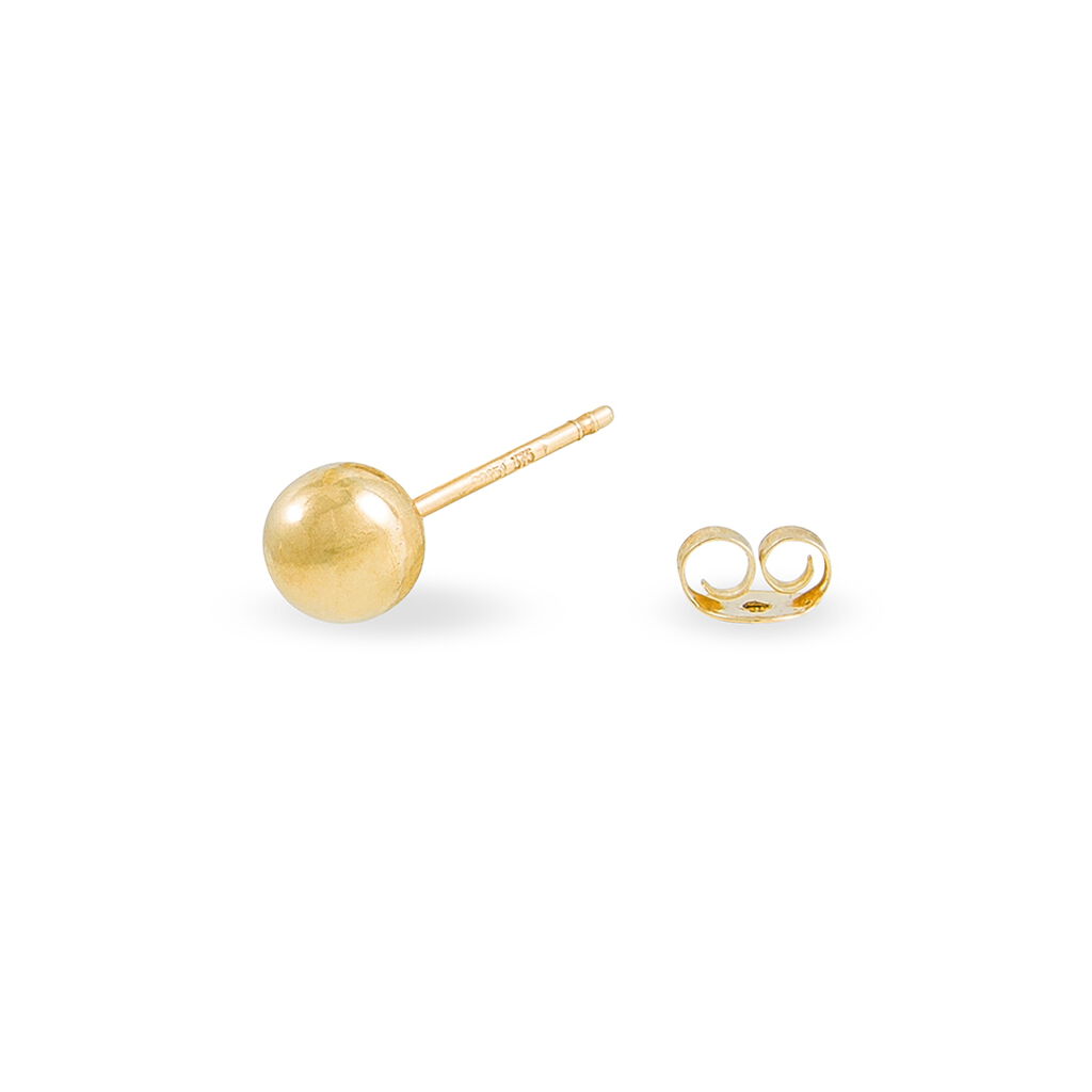Boucles D'oreilles Puces Fidelia Boule Or Jaune
