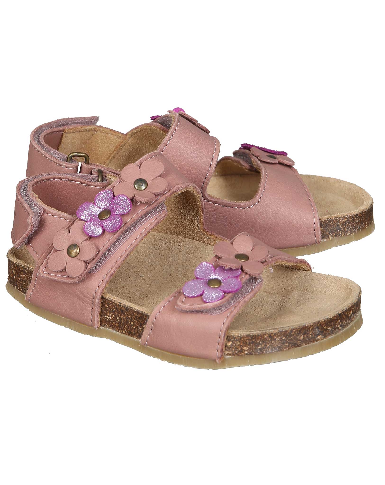 Klett-Sandalen CLARE FLOWERS in old rose
