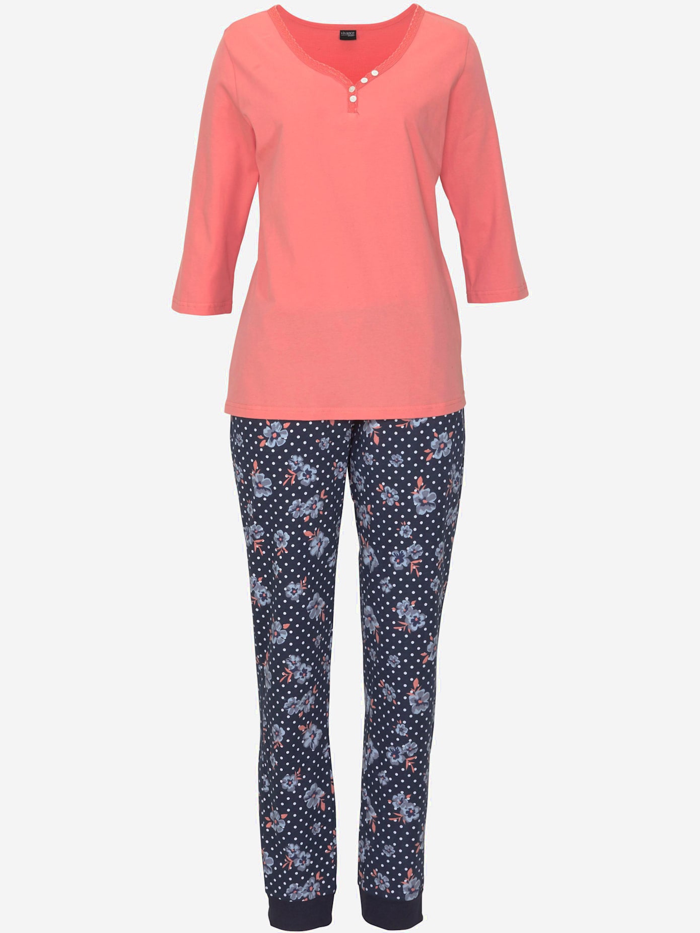 Superbe pyjama aux détails dentelle de h.i.s.