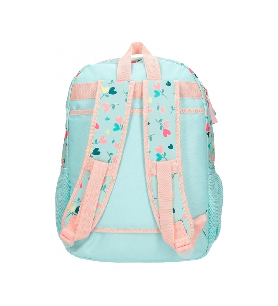 Roll Road Mochila Escolar Roll Road Queen of hearts 40 cm turquesa, rosa
